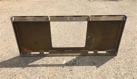 skid steer blank mounting plate|universal skid steer attachment plate.